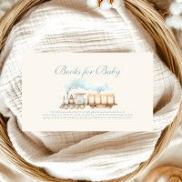Watercolor Train Baby showers Livres pour bébé