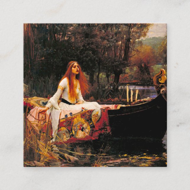 Carte D'accompagnement Waterhouse Lady of Shalott (Devant)