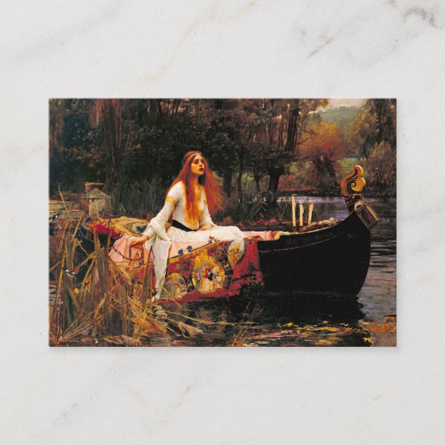 Carte D'accompagnement Waterhouse Lady of Shalott (Devant)