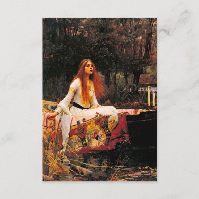 Carte D'accompagnement Waterhouse Lady of Shalott (Devant)