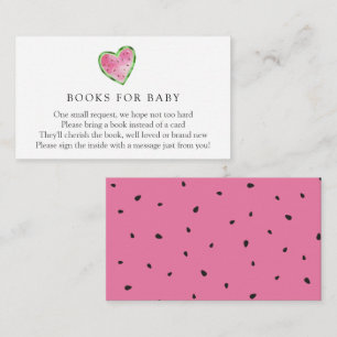 Carte D'accompagnement Watermelon Livres pour Baby insert card