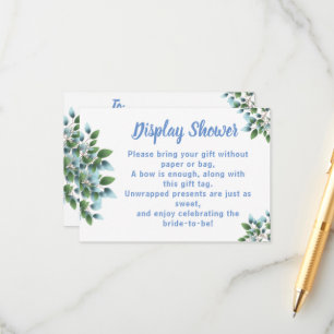 Carte D'accompagnement Wedding shower Éucalyptus