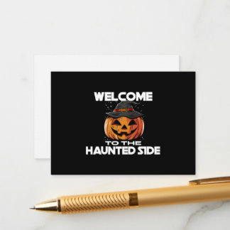 Carte D'accompagnement Welcome To The Haunted Side Enclosure Card