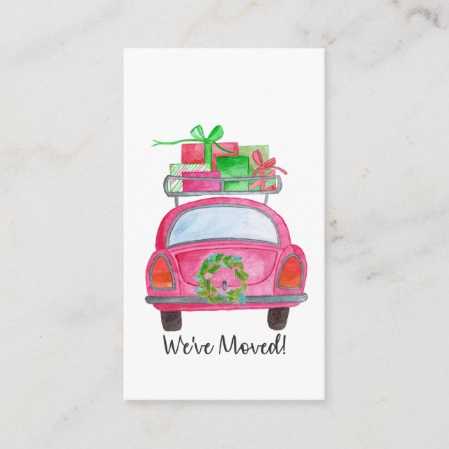 Carte D'accompagnement We've Moved Christmas (Devant)