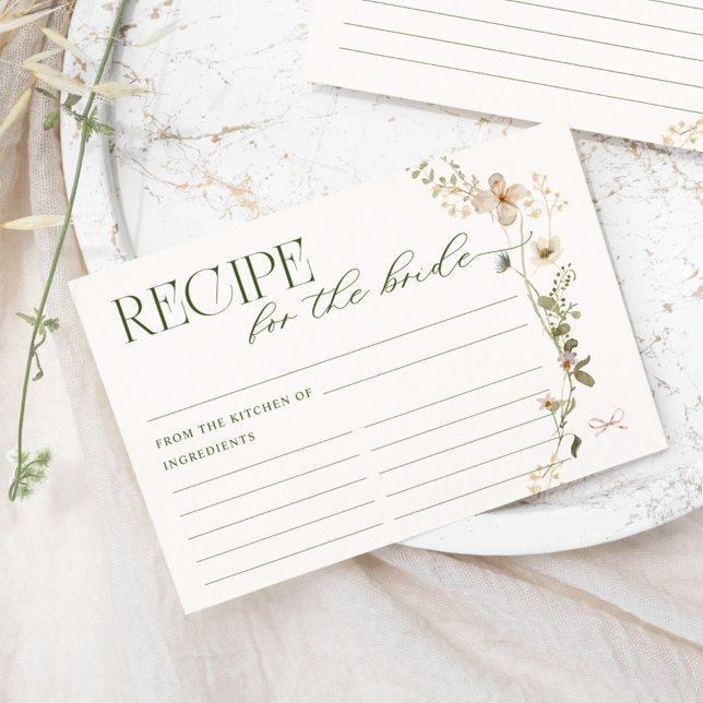 Carte D'accompagnement Whimsical Fairytale Garden & Bows Recette (Créateur téléchargé)