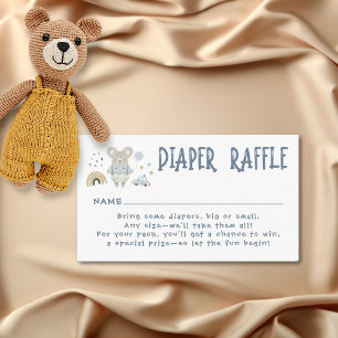 Carte D'accompagnement Whimsical Oh Boy Aquarelle Doodle Baby shower