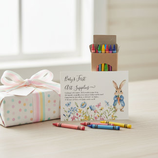 Carte D'accompagnement Whimsical Peter Rabbit Baby’s First Art Supplies