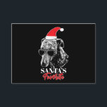 Carte D'accompagnement Whippet Santas Favori Funny Christmas<br><div class="desc">Whippet Santas Favori Funny Christmas</div>