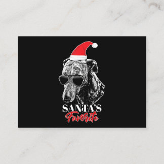 Carte D'accompagnement Whippet Santas Favori Funny Christmas
