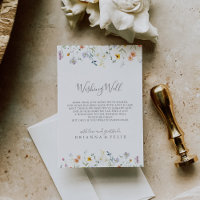 Wild Multicolor Floral Mariage Wishing well