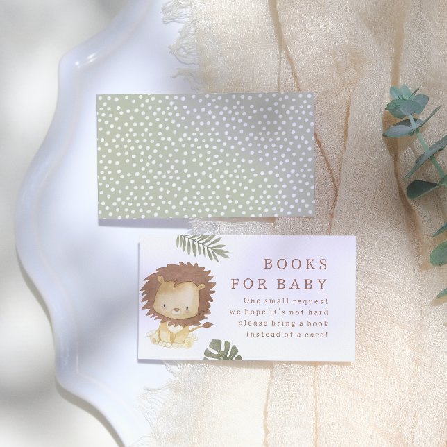 Carte D'accompagnement Wild One Safari Animaux Baby shower garçon (Créateur téléchargé)