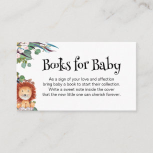 Carte D'accompagnement Wild Safari Animals Livres pour Baby Card
