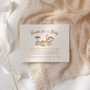 Carte D'accompagnement Wild Safari Animals Livres pour bébé