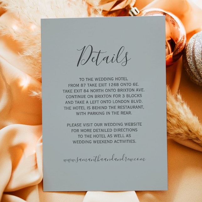 Carte D'accompagnement Winter merveilleland argent neige typographie déta (Winter wonderland silver snow typography details enclosure card)