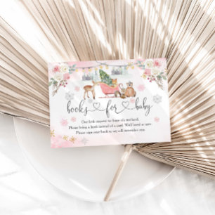 Carte D'accompagnement Winter Pink Woodland Animals Girls Livres Pour Béb