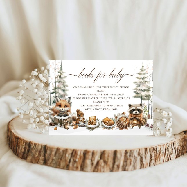 Carte D'accompagnement Winter Wonderland Animals Livres pour bébé (Créateur téléchargé)