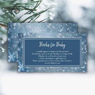 Carte D'accompagnement Winter Wonderland Baby shower Books Demande