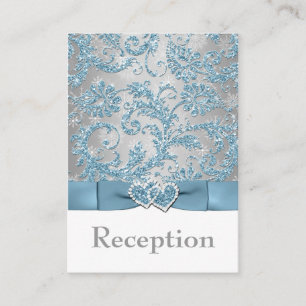 Carte D'accompagnement Winter Wonderland, Coeurs Joints Mariage Insertion