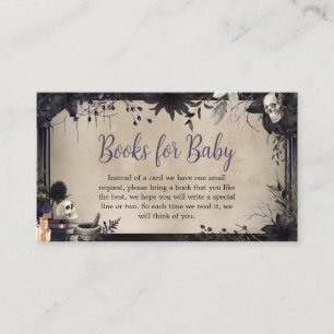 Carte D'accompagnement Witchy Gothic Halloween Baby showers Livres pour b