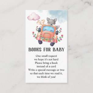 Carte D'accompagnement Wolf Baby shower Livres Pour Bébé