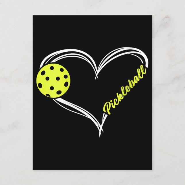 Carte D'accompagnement Womens Love Pickleball - mignon match de picklebal (Devant)