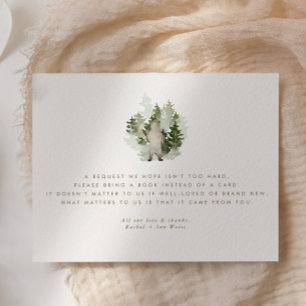 Carte D'accompagnement Woodland Adventure Genre Baby shower neutre