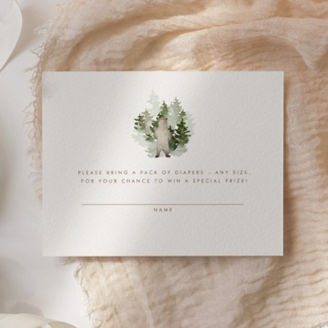 Carte D'accompagnement Woodland Adventure Genre Neutral Déchets Raffin (Créateur téléchargé)