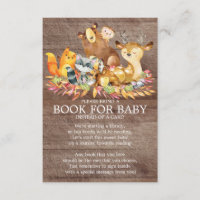 Woodland Animals Neutral Baby shower Livre pour bé