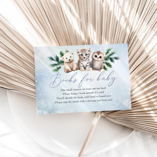 Carte D'accompagnement Woodland Animals Oh Baby Winter Livres Pour Baby (Créateur téléchargé)