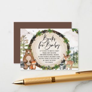 Carte D'accompagnement Woodland Animaux Livres pour Baby Encape Card