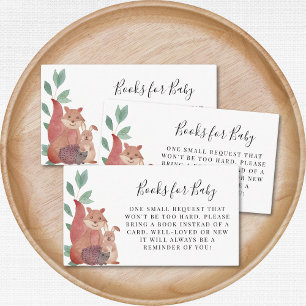 Carte D'accompagnement Woodland Forest Animaux Baby showers Livres Pour B