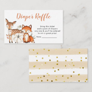 Carte D'accompagnement Woodland Oh garçon Citrouille Baby shower de couch