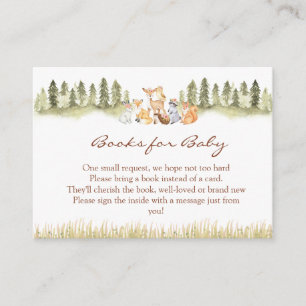 Carte D'accompagnement Woodland Safari Theme Books for Baby