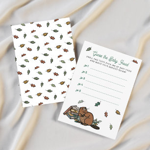 Carte D'accompagnement Woodland Storybook Guess of the Food Baby shower G