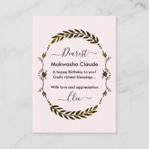 Carte D'accompagnement Wreath personnalisable