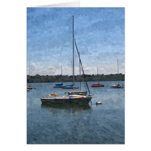 CARTE D'ACCUEIL : Bateaux Lake Harriet, Mpls, MN_C