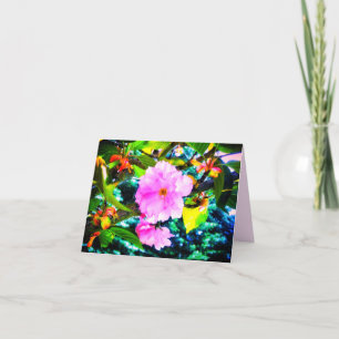 CARTE D'ACCUEIL DE BLOSSAGES 2ROSE