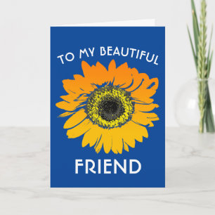 CARTE D'ACCUEIL DE L'ANNIVERSAIRE DE SUNFLOWER AMI
