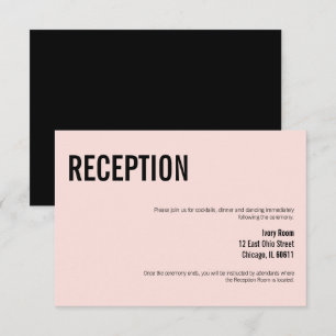 Carte d'accueil de mariage pour typographie simple