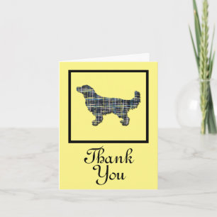 Carte d'accueil Golden Retriever Chien Merci