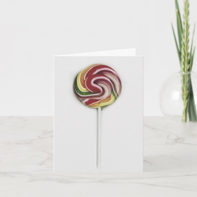 CARTE D'ACCUEIL LOLLIPOP DE STYLE vintage (Devant)