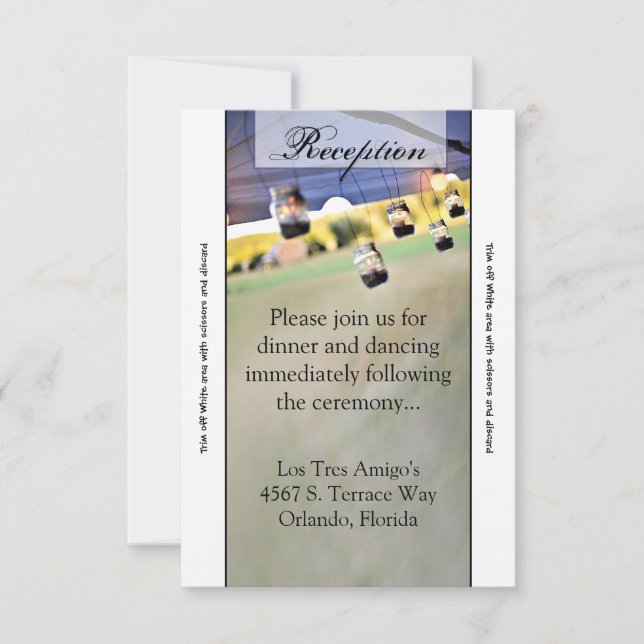 Carte d'accueil Mason Jar Castors Coun 3,5 x 7 (Devant)