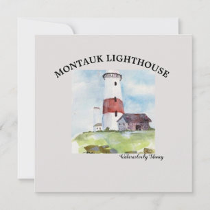 CARTE D'ACCUEIL - MONTAUK LIGHTHOUSE