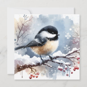 Carte d'accueil pour les chickadee
