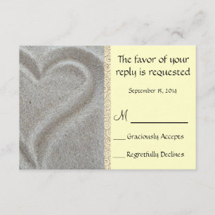 Carte d'accueil pour mariage sur la plage