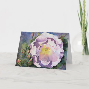CARTE D'ACCUEIL 'Rose soufflé'