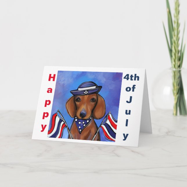 Carte Dachshund (Devant)