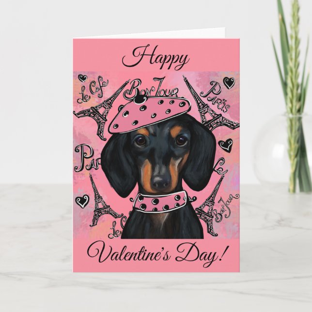 CARTE DACHSHUND   (Devant)