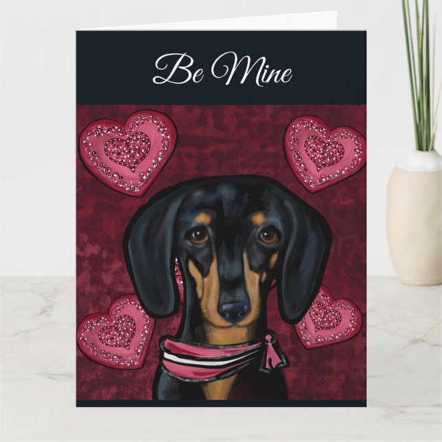 CARTE DACHSHUND  (Devant)