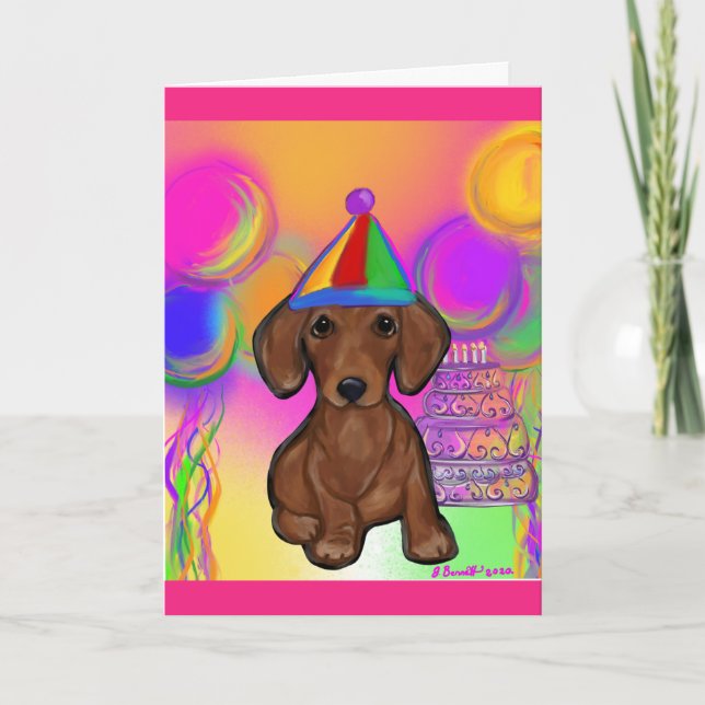 Carte Dachshund (Devant)